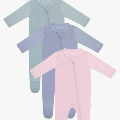 RRP Unisex Baby Footies Pajamas,Rayon Derived From Bamboo,Buttery Soft Sleep 'N Play PJs,2-Way Zipper Closure,0-18 Months