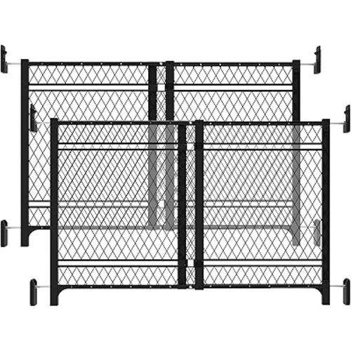 Ingenuity Doorway 42W Series Dog and Baby Gate 2-Pack, Indoor Outdoor, Won't Rust or Fade, Plastic Panel with Galvanized Steel Reinforcement, Fits 23-42" Openings, 24” Tall