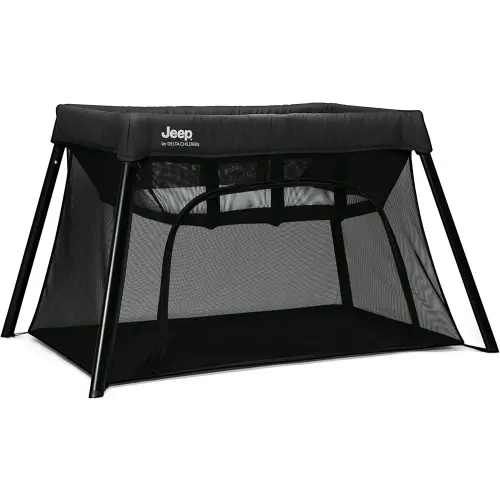 Jeep Horizon Compact Travel 2-in-1 Play Yard and Bassinet, Black