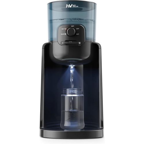 Water Warmer, HEYVALUE Baby Bottle Warmer, Formula Maker with Night Light, 4 Temperature Control & 72H Keep Warm, Detachable Tank, Instantly Dispenses Warm Water, Feed Baby More Easier and Healthier