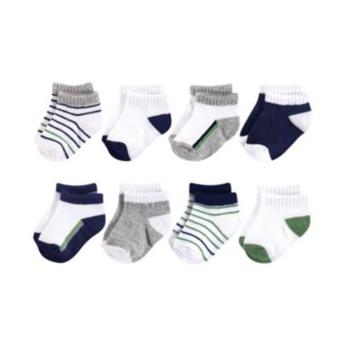 Baby Girls Socks, Light Pink Navy, 0-6 Months