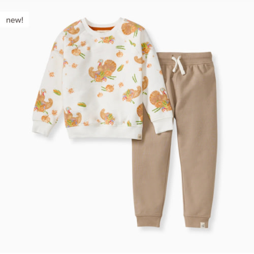 Happy Harvest Boy Sweatshirt & Pants Set – Burt's Bees Baby