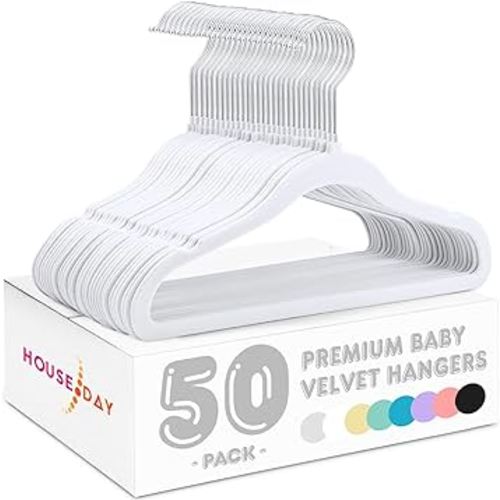 Velvet Baby Hangers 50 Pack,Premium Children's Hangers for Baby, Infant &  Toddler Clothes, Durable Non Slip Felt Hangers Beige - AliExpress