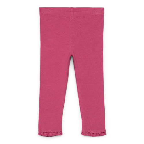 Garanimals Baby Girl Jersey Knit Leggings with Lace Trim, Sizes 0M-24M