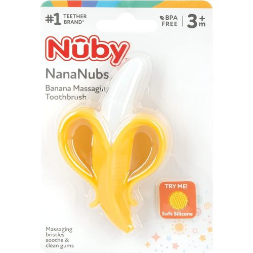 Nuby Nananubs Banana Massaging Teether - 1 Count (Pack of 1)