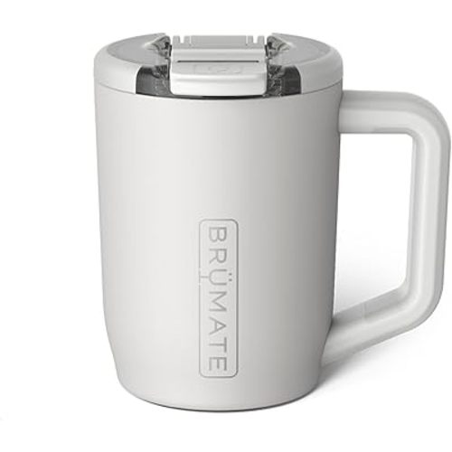 BrüMate Müv - 15oz 100% Leak Proof Insulated Coffee Mug with Handle & Lid - Stainless Steel Coffee Travel Mug - Double Walled Coffee Cup (Dune)
