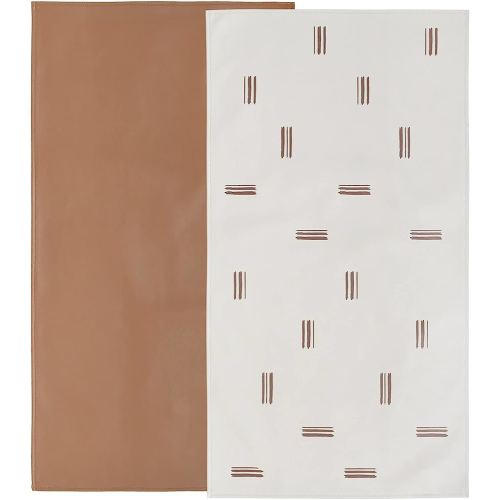 Owlowla Baby Diaper Changing Pad Portable Changing Mat Travel Changing Pad Liner for Baby and Small Toddler(Classic Brown&Brush Strokes)