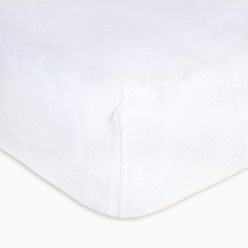 Burt's Bees Baby Organic Cotton Jersey Fitted Crib Sheet - Cloud, 1