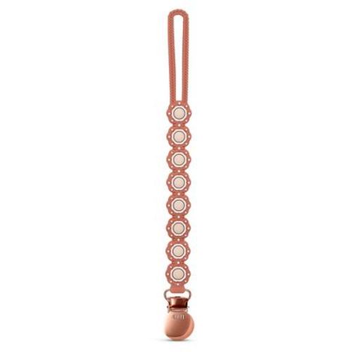 Meadow Pacifier Clips For Baby - Silicone Pacifier Holders Food-grade Bpa Free - One-piece Design Binky Clips - Newborn Teething Strap - Saddle