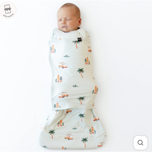 Sleep Bag Swaddler in Dew Surf 1.0