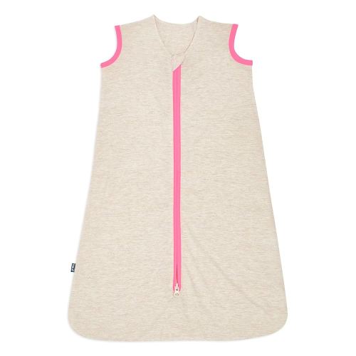 HALO Sleepsack Ideal Temp, Baby Wearable Blanket, TOG 1.0, Oatmeal/Pink, Small