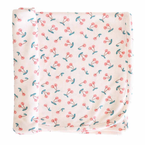 Cherry On Top Bamboo Waffle Oversized Swaddle Blanket