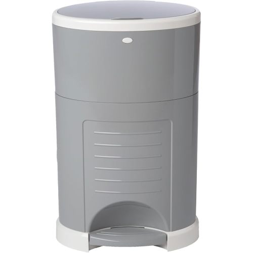 Diaper Dekor Classic Hands-Free Diaper Pail | EKO Gray | Easiest to Use | Just Step – Drop – Done | Doesn’t Absorb Odors | Most Economical Refill System | 70% Recycled Materials