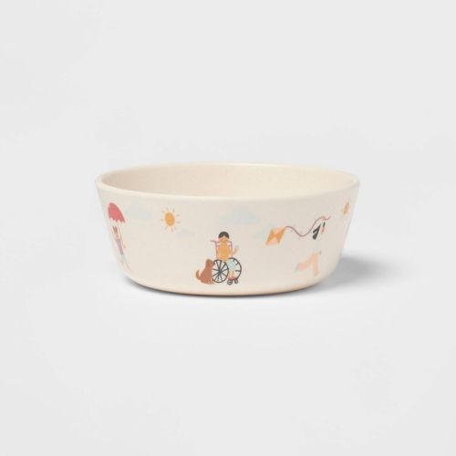 Kids' Bamboo Melamine Cereal Bowl Pals