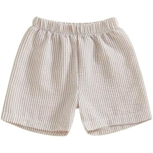 Toddler Baby Boy Girl Shorts Summer Casual Elastic Waist Striped Shorts Pants Boxer Bottoms