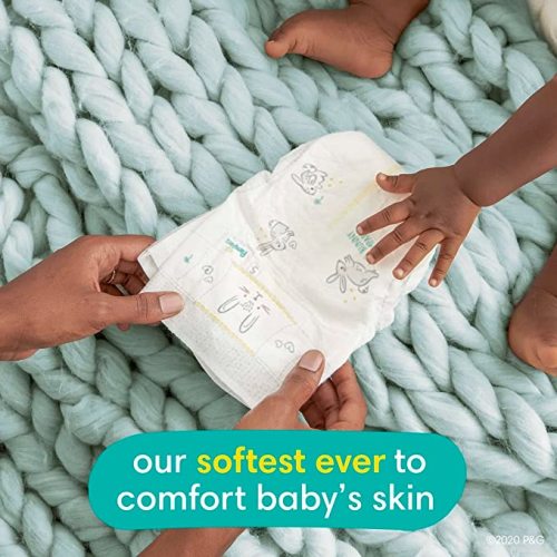 Diapers Newborn/Size 0 (< 10 lb), 84 Count - Pampers Swaddlers Disposable Baby Diapers, Super Pack (Packaging May Vary)