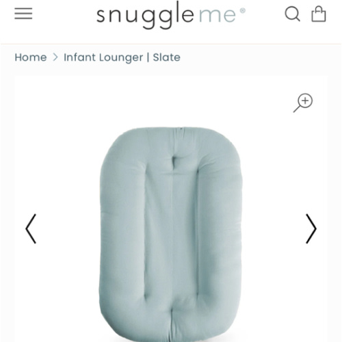Snuggle Me Organic Infant Lounger | Slate