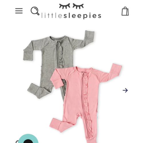 Two-Pack Little Sleepies Zippy, 3-6M