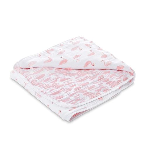 aden + anais Essentials Dream Blanket, Muslin Baby Blankets for Girls & Boys, Ideal Lightweight Newborn Nursery & Crib Blanket, Unisex Toddler & Infant Bedding, Shower & Registry Gift,Swans