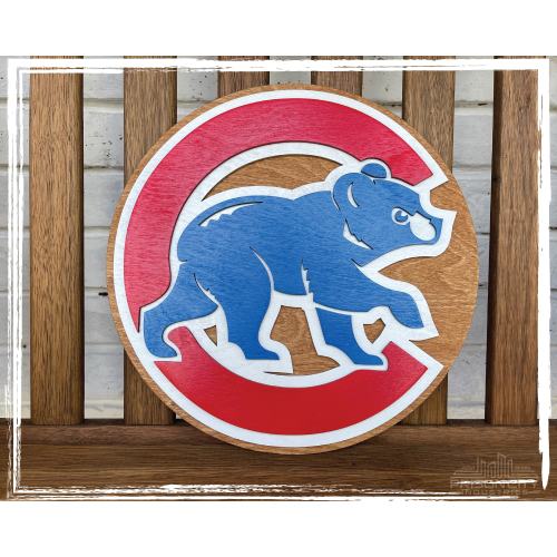 Chicago Cubs Sign Cubs Wall Art MLB Fan Gift Cubs Home Decor Cubs Man Cave Decor Cubs Fan Gift