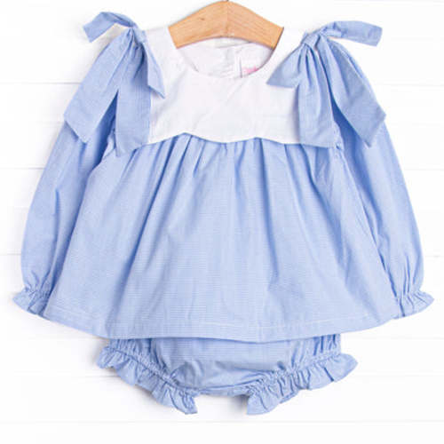 Southern Scallops Diaper Set, Blue – Stitchy Fish