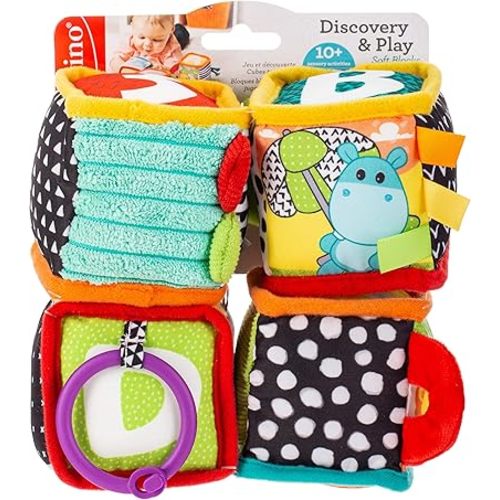 Infantino Discover and Play Soft Blocks Development Toy