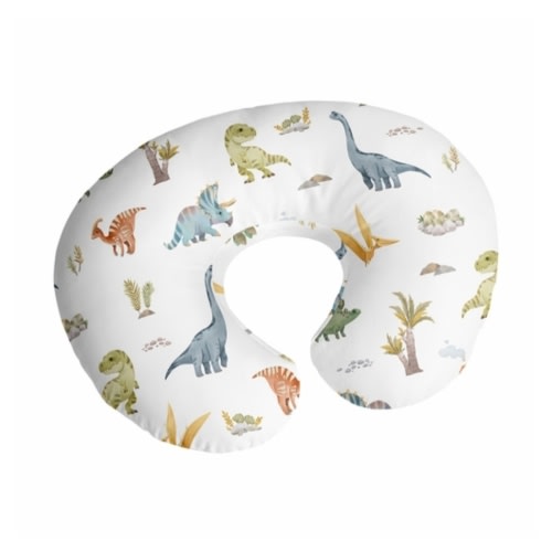 Watercolor Dinosaur Dino Collection Nursing Breastfeeding Pillow Cover