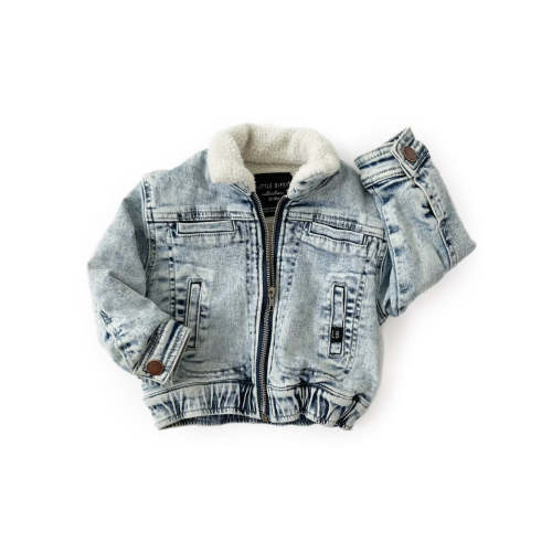 Sherpa Denim Jacket - Light Wash - Imperfect