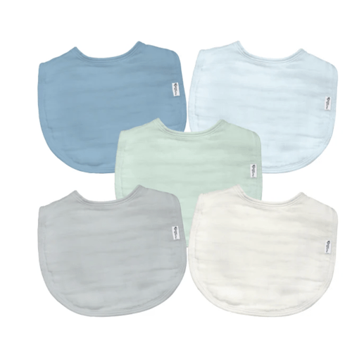 green sprouts® Muslin Bibs made from Organic Cotton (5 pack)