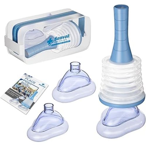 Senvok Choking Rescue Device, Anti Choking Device for Kids and Adults, Portable Airway Suction Device, Choking First Aid Device for Home & Travel