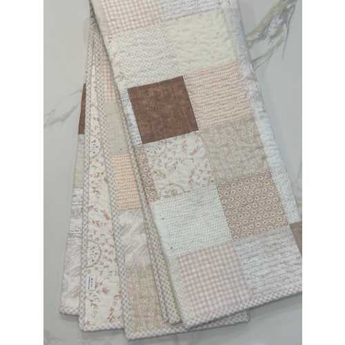 Neutral Baby Girl Nursery - Crib Bedding - Handmade Quilted Blanket - Made to Order