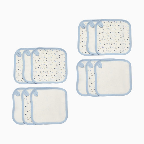 Small Story Organic Washcloth (6 Pack) - Rain Drops, 12