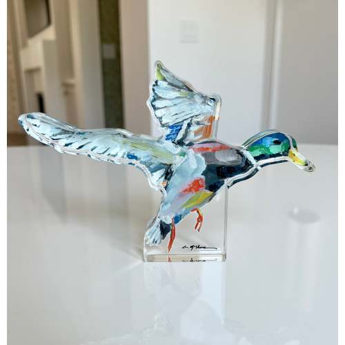 "Take Flight" mallard acrylic