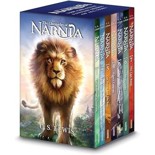 The Chronicles of Narnia 7-Book Box Set + Trivia Book Includes The Magician's Nephew,The Lion the Witch and the Wardrobe, The Horse and His Boy,Prince Caspian, The Voyage of the Dawn Treader ,The Silver Chair, The Last Battle, +Trivia Book +Bookmark