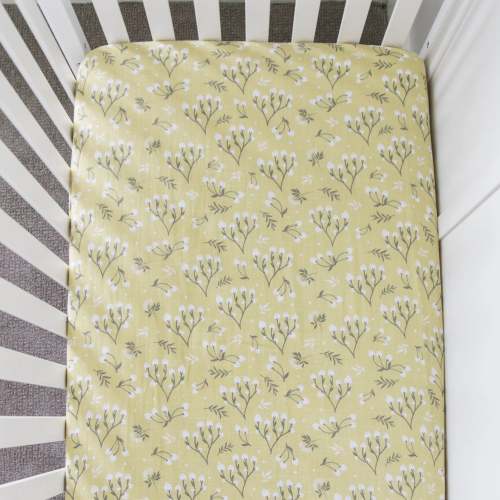 COTTON MUSLIN CRIB SHEETS