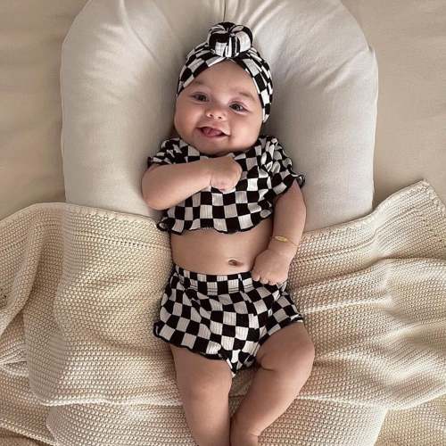 Checkered Short Set