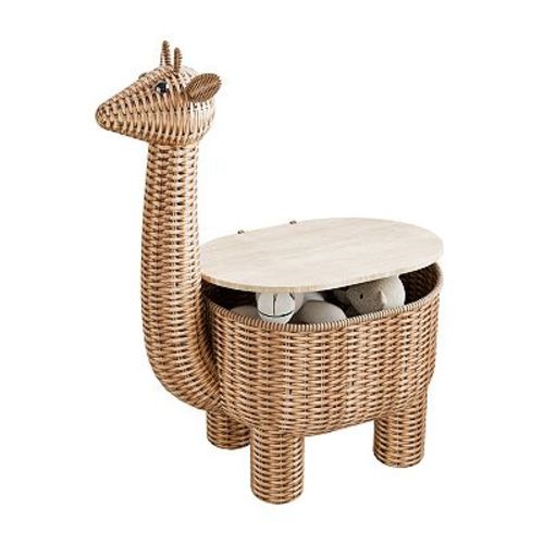 Zenna Home Baby Giraffe Storage Basket with Lid