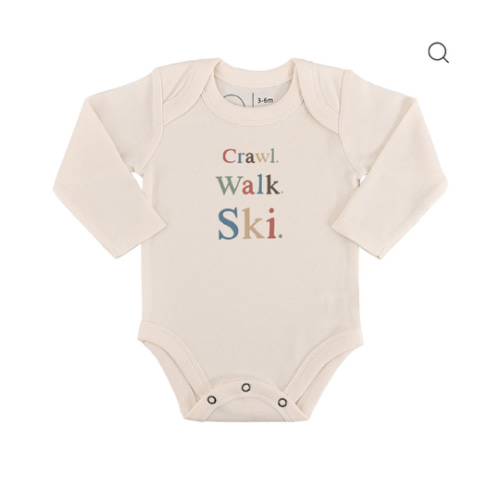 Crawl Walk Ski Long Sleeve Bodysuit