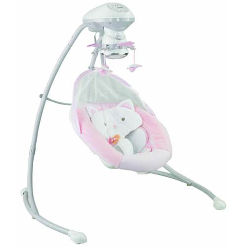 Fisher Price My Little Snugakitty Baby Cradle & Swing with Sounds | BGB32