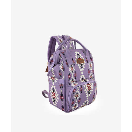 Wrangler Aztec Southwestern Print Diaper Bag - COFFEE Color