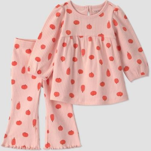 Carter's 2pc Long Sleeve Set - Pink Newborn