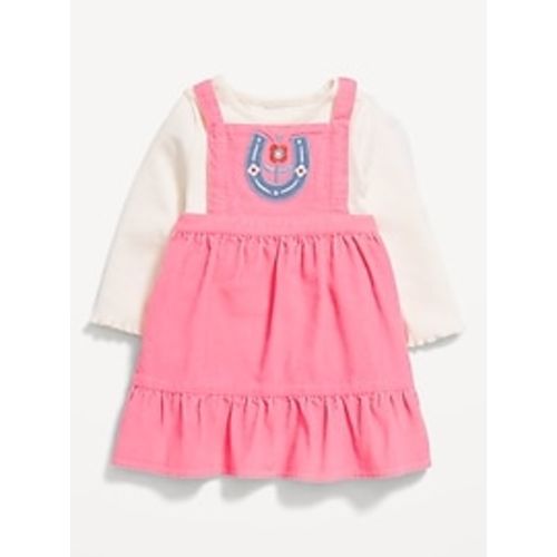 Long-Sleeve Ribbed T-Shirt and Corduroy Dress Set for Baby | Old Navy