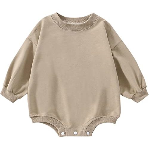 DOSYZTO Baby Boy Girl Bubble Shirt Romper Outfit Short Sleeve Summer Bodysuit Top Newborn Oversized Crewneck Jumpsuit