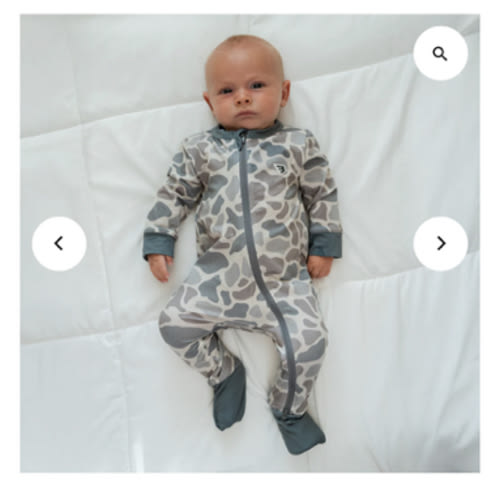 Baby Zip Up - Classic Deer Camo – BURLEBO