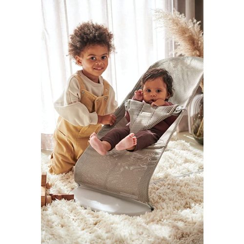 BabyBjörn Bouncer Bliss, Mesh, Gray Beige - Gray beige - Baby Seat