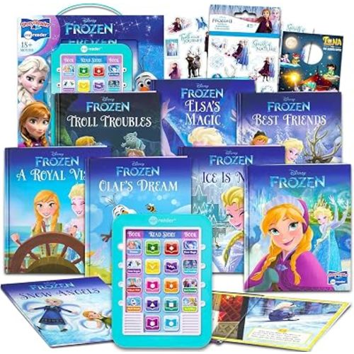 Disney Frozen Sound Book Library with Electronic Me Reader for Girls Bundle