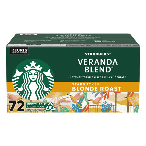 Starbucks Blonde Roast K-Cup Coffee Pods, Veranda Blend, 72 ct. - Sam's Club
