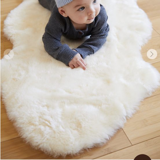 Shorn Sheepskin Baby Rug