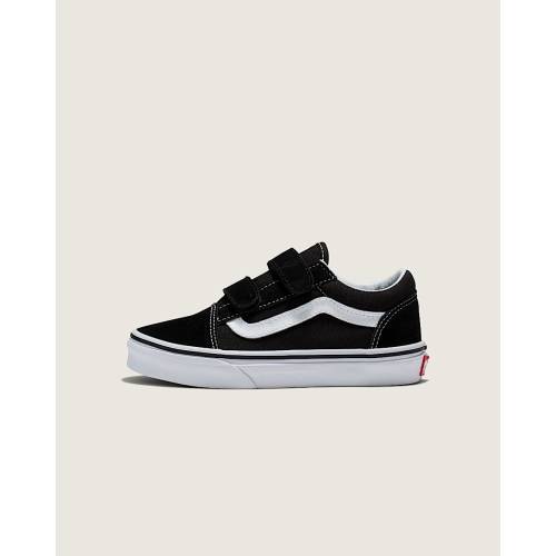 Vans | Kids Old Skool V Black/True White Shoes