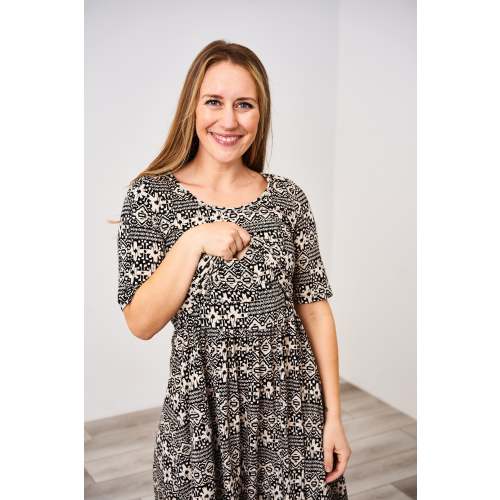Latched Mama Classic Cotton Nursing Dress